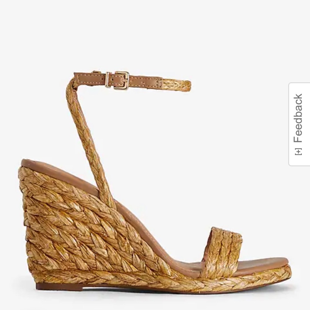 Express woven sandal wedge